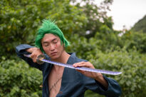 Miecz Katana Roronoa Zoro Nidai Kitetsu One Piece Drewniany JT10664P-2 - 14
