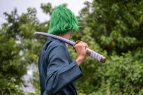 Miecz Katana Roronoa Zoro Nidai Kitetsu One Piece Drewniany JT10664P-2 - 16
