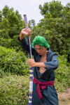 Miecz Katana Roronoa Zoro Nidai Kitetsu One Piece Drewniany JT10664P-2 - 17