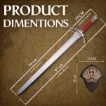 Miecz Boromira Inspirowany Lord of The Rings z Zawieszką 97 cm JT6224S - 3