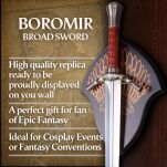 Miecz Boromira Inspirowany Lord of The Rings z Zawieszką 97 cm JT6224S - 2