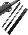 Zestaw 2 mieczy ninja TRENINGOWYCH z pochwą 63,5 cm HK-1249 - 6