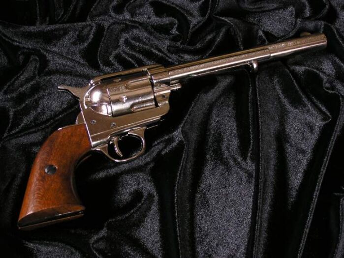 USA- COLT REVOLVER MIT REPLIK 1873. Langer Lauf