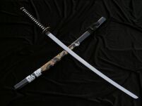 SAMURAJSKI MIECZ KATANA Z POCHWĄ + STOJAK 4KM100-405BK - 2
