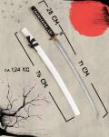PROF MIECZ PRAWDZIWY HAMON KATANA TRENINGOWY STAL 1045  + STOJAK SW-9254 - 4