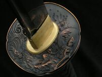 PROF MIECZ PRAWDZIWY HAMON KATANA TRENINGOWY STAL 1045  + STOJAK SW-9254 - 9
