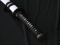 PROF MIECZ PRAWDZIWY HAMON KATANA TRENINGOWY STAL 1045  + STOJAK SW-9254 - 14