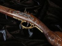 SYGNOWANA BOGATO ZDOBIONA NAPOLEOŃSKA STRZELBA (MUSZKIET) SKAŁKOWA Z 1807r. (1080/L) - 4
