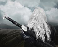 Wielki miecz Geralta inspirowany Wiedźmin The Witcher z pochwą ZS638 DEKORACYJNY - 7