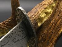 DUŻY KORDZIK MYŚLIWSKI JELEŃ POROŻE PREZENT DLA MYŚLIWEGO 38 CM JT7078-D - 8