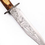 DUŻY KORDZIK MYŚLIWSKI JELEŃ POROŻE PREZENT DLA MYŚLIWEGO 38 CM JT7078-D - 6