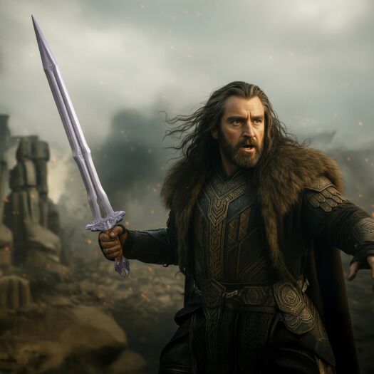 Miecz Thorin Oakenshield Regal Sword Inspirowany The Hobbit z Zawieszką 93 cm JT6055
