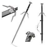 Duży miecz Geralta z pochwą i pasem 126 cm inspirowany Wiedźmin the Witcher dekoracyjny 9322 - 2