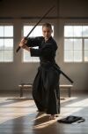 Profesjonalny Brązowy Boken Treningowy Miecz Katana z Twardego Tworzywa z Pochwą, Pasem, Stojakiem oraz Pokrowcem GXSW-07 - 4