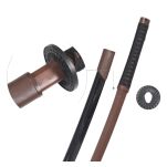 Profesjonalny Brązowy Boken Treningowy Miecz Katana z Twardego Tworzywa z Pochwą, Pasem, Stojakiem oraz Pokrowcem GXSW-07 - 11