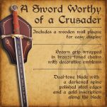 DEKORATIVE TEMPLAR SWORD mit Aufhänger (SW-601) - 4