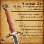DEKORATIVE TEMPLAR SWORD mit Aufhänger (SW-601) - 2