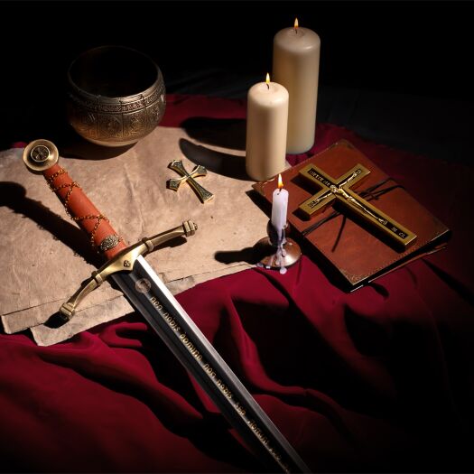 DEKORATIVE TEMPLAR SWORD mit Aufhänger (SW-601)