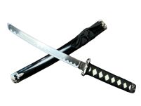 Japoński Sztylet Tanto Stalowy  z Pochwą Drewnianą i ze Stojakiem Nożyk do Listów HK1104S - 3