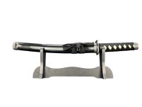 Japoński Sztylet Tanto Stalowy  z Pochwą Drewnianą i ze Stojakiem Nożyk do Listów HK1104S - 4