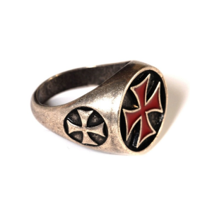 HISTORYCZNY PIERŚCIEŃ  TEMPLARIUSZY(AG806/21.01)