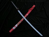SAMURAJSKI MIECZ KATANA Z POCHWĄ + STOJAK 4KM100-405RD - 4