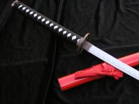 SAMURAJSKI MIECZ KATANA Z POCHWĄ + STOJAK 4KM100-405RD - 6