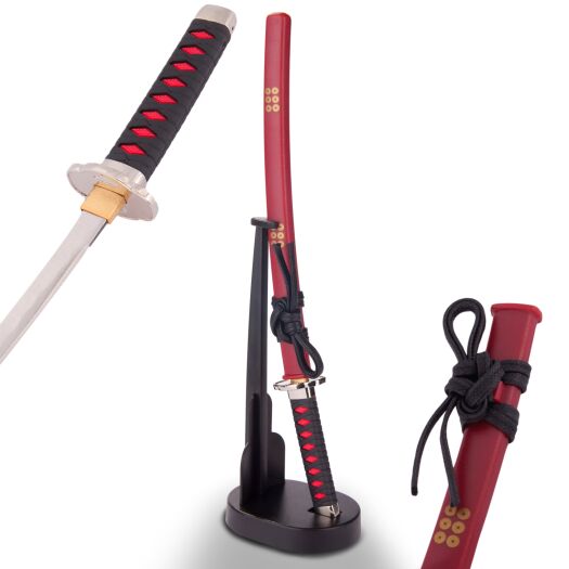 Oryginalna Japońska Katana Sanada Yukimura Nożyk do Listów ze Stojakiem KT-22S