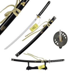 Drewniany Miecz Katana Billa Inspirowany Kill Bill z Pochwą i Stojakiem 103 cm JT10320E