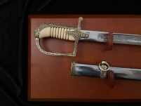 szabla polska oficerska wz1921/22 z pochwą Virtuti Militari treningowa PS-13 na tablo - 5
