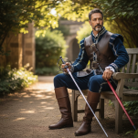 Duży Rapier Renesansowy z Pochwą Stal Nierdzewna JT6007RD - 7