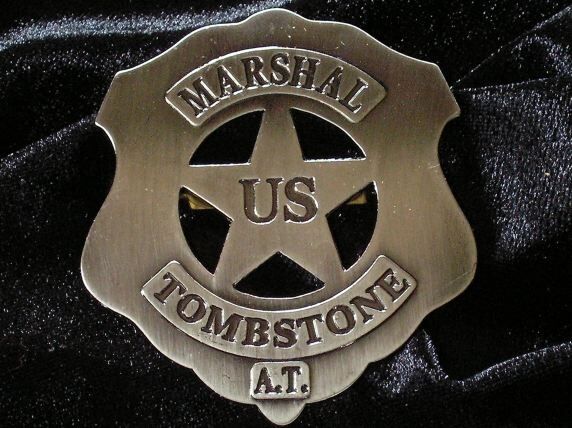 SHERIFF ABZEICHEN VON MARSHAL TOMBSTONE (105)
