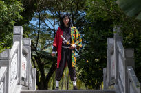 Miecz Katana Demon Slayer Giyu Tomioka's Nichirin Drewniany JT10054 - 4