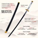 Miecz Katana Demon Slayer Giyu Tomioka's Nichirin Drewniany JT10054 - 2