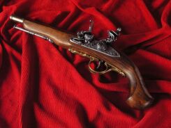 Links UNIQUE Flontflock Pistole aus dem XVIII