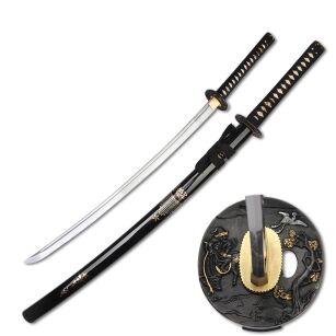 Katana Schwert scharf echt zum Training Metall Stahl 1045 Samurai 100% handgefertigt Nur für Erwachsene - 18 Jahre erforderlich 7KM6-410